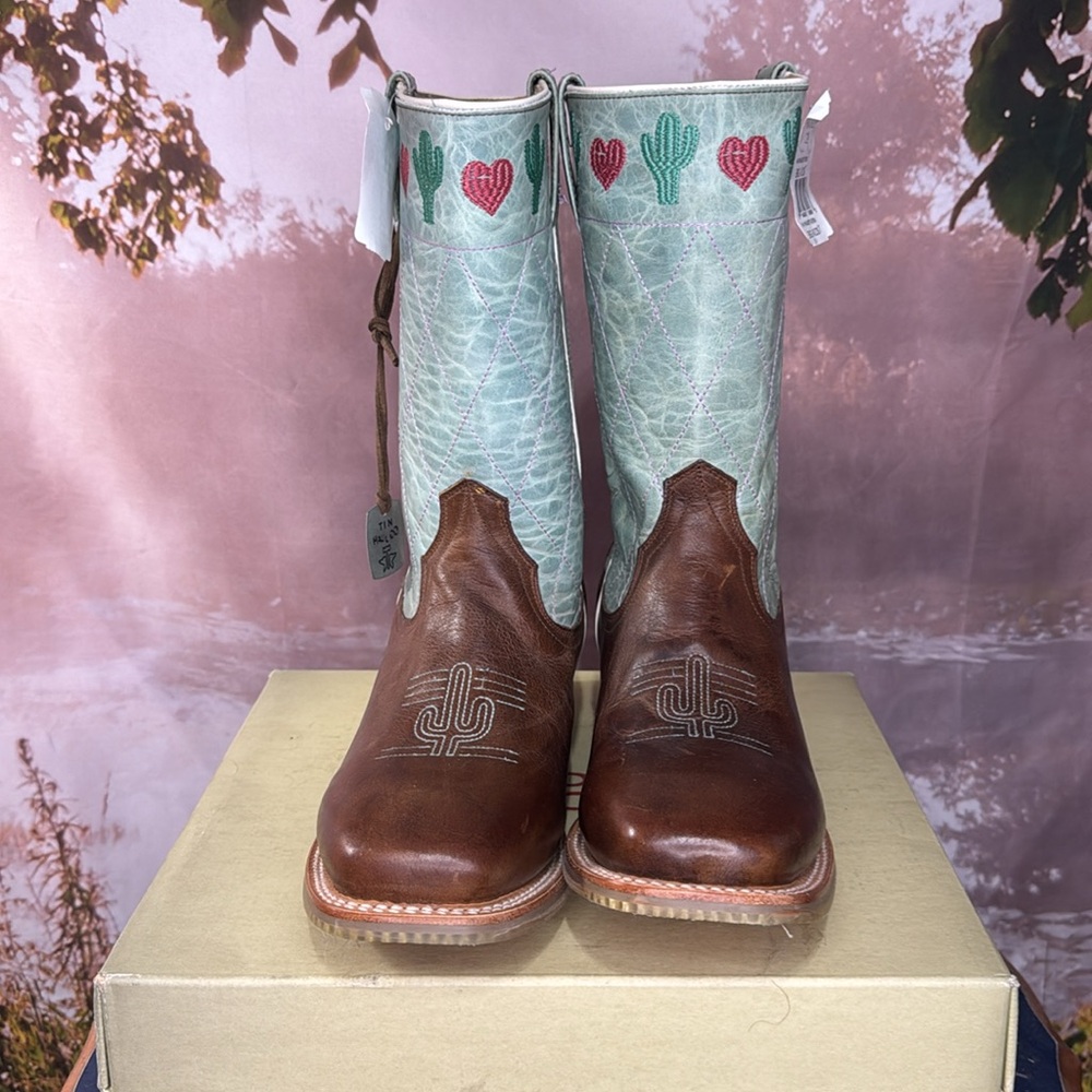 Tin Haul “Cactus” Western Boots 7 fits like 8 - Picture 5 of 8